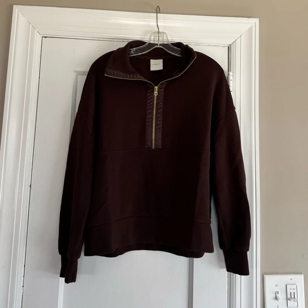 Varley Keller Half Zip Pullover in Coffee Bean NWOT - Picture 6 of 11